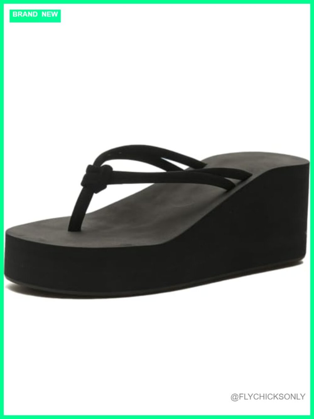 Wedge Flip Flops Women Double Strap Platform Thong Sandals Arch Support